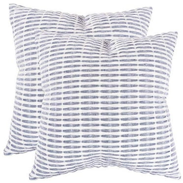 Set of 2 Pillow Covers Blue, 12 x 12 KAF Home Velvet Pillow Cover 